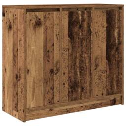 Berkfield Home Sideboard Old Wood 85x34x76 cm Engineered Wood in Brown - Size: 85 x 34 x 76 cm - thumbnail 1