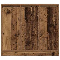 Berkfield Home Sideboard Old Wood 85x34x76 cm Engineered Wood in Brown - Size: 85 x 34 x 76 cm - thumbnail 6