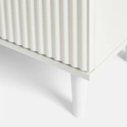 OHS Ribbed Undersink Bathroom Cabinet MDF Storage Organiser in Cream - thumbnail 6