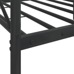 Berkfield Home Day Bed without Mattress Black 80x200 cm Steel - thumbnail 9