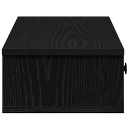 Berkfield Home Wall Shelf with Drawers Black 100x37.5x19 cm Engineered Wood - thumbnail 5