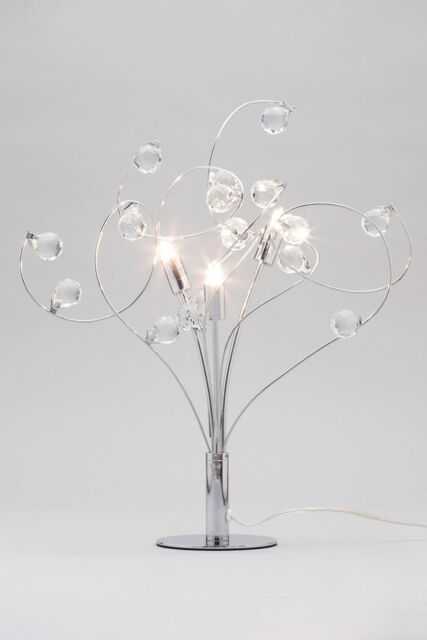 BHS Lighting Lila Table Lamp in Metallic Silver - image 1