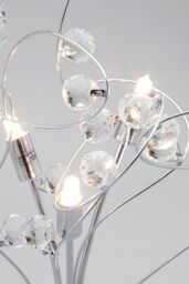 BHS Lighting Lila Table Lamp in Metallic Silver - thumbnail 3