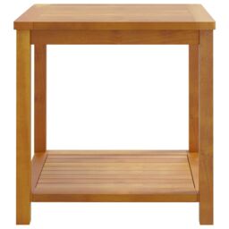 Berkfield Home Side Table Solid Acacia Wood 45x45x45 cm in Brown - Size: 45 x 45 x 45 cm - thumbnail 3