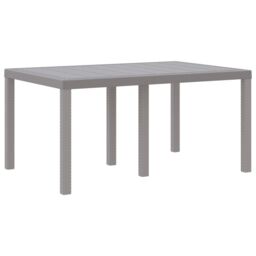 Berkfield Home 5 Piece Garden Dining Set with Cushions Light Grey Poly Rattan - thumbnail 4