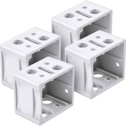 SPETLEK 6XBlinds Bracket Headrail Bracket Window Blinds in White - Size: 10