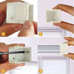 SPETLEK 6XBlinds Bracket Headrail Bracket Window Blinds in White - Size: 10 - thumbnail 4