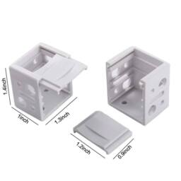 SPETLEK 6XBlinds Bracket Headrail Bracket Window Blinds in White - Size: 10 - thumbnail 2
