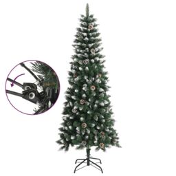 Berkfield Home Artificial Christmas Tree with Stand Green 210 cm PVC - thumbnail 3