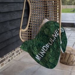 Benjamin Tate Design Wellness Mindfulness Designer Blanket in Natural - Size: 120 cm x 150 cm - thumbnail 3