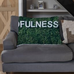 Benjamin Tate Design Wellness Mindfulness Designer Blanket in Natural - Size: 120 cm x 150 cm - thumbnail 2