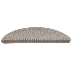 Berkfield Home Stair Mats Self-adhesive Sisal-Look 15 pcs 56x17x3 cm Silver in Taupe - Size: Medium - thumbnail 4