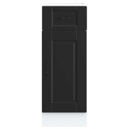 Berkfield Home Kitchen Base Cabinet¬†Porto Black Engineered Wood - thumbnail 4
