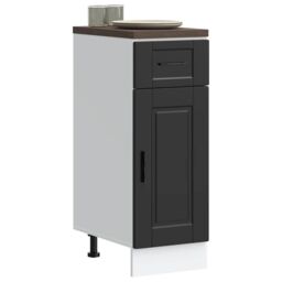 Berkfield Home Kitchen Base Cabinet¬†Porto Black Engineered Wood - thumbnail 1