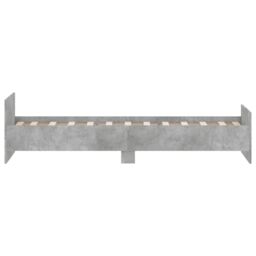 Berkfield Home Bed Frame Concrete Grey 75x190 cm Small Single Engineered Wood - thumbnail 5