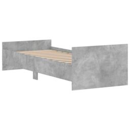 Berkfield Home Bed Frame Concrete Grey 75x190 cm Small Single Engineered Wood - thumbnail 6