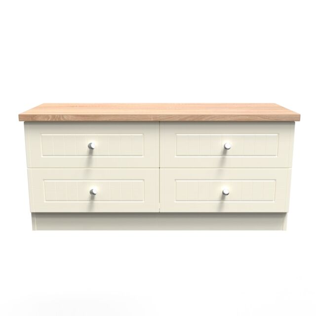Ready Assembled 2 U Cambridge 4 Drawer Bed Box (Ready Assembled) in Cream - image 1