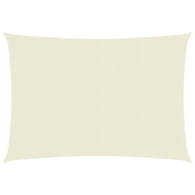 Berkfield Home Sunshade Sail 160 g/m ² Cream 3x4 m HDPE in Beige - image 1