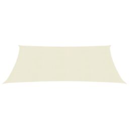 Berkfield Home Sunshade Sail 160 g/m ² Cream 3x4 m HDPE in Beige - thumbnail 2