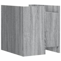 Berkfield Home Bedside Cabinet Grey Sonoma 45x50x50 cm Engineered Wood - Size: 45 x 50 x 50 cm - thumbnail 6