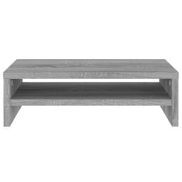 Berkfield Home Monitor Stand Grey Sonoma 42x24x13 cm Engineered Wood - Size: 42 x 24 x 13 cm - thumbnail 4