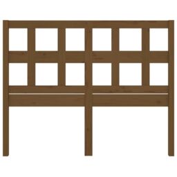 Berkfield Home Bed Headboard Honey Brown 125.5x4x100 cm Solid Wood Pine - thumbnail 4