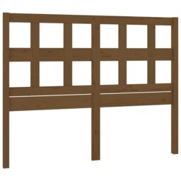 Berkfield Home Bed Headboard Honey Brown 125.5x4x100 cm Solid Wood Pine - thumbnail 2