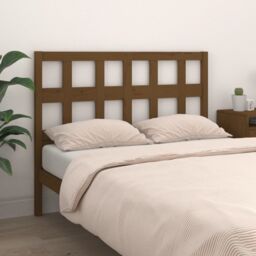 Berkfield Home Bed Headboard Honey Brown 125.5x4x100 cm Solid Wood Pine - thumbnail 3