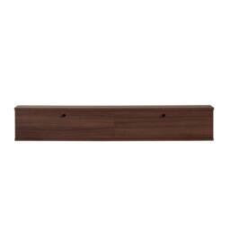 CALICOSY Wall-Mounted TV Unit With 2 Drop-Down Doors, 160 Cm Wide - ROY in Walnut - thumbnail 1