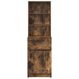 Berkfield Home Bedside Cabinet Smoked Oak 39x35x125 cm Engineered Wood - Size: 39 x 35 x 125 cm - thumbnail 6