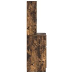 Berkfield Home Bedside Cabinet Smoked Oak 39x35x125 cm Engineered Wood - Size: 39 x 35 x 125 cm - thumbnail 7