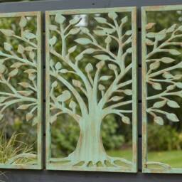 Garden Greatness Triple Tree Of Life Garden Mirror Set - thumbnail 2