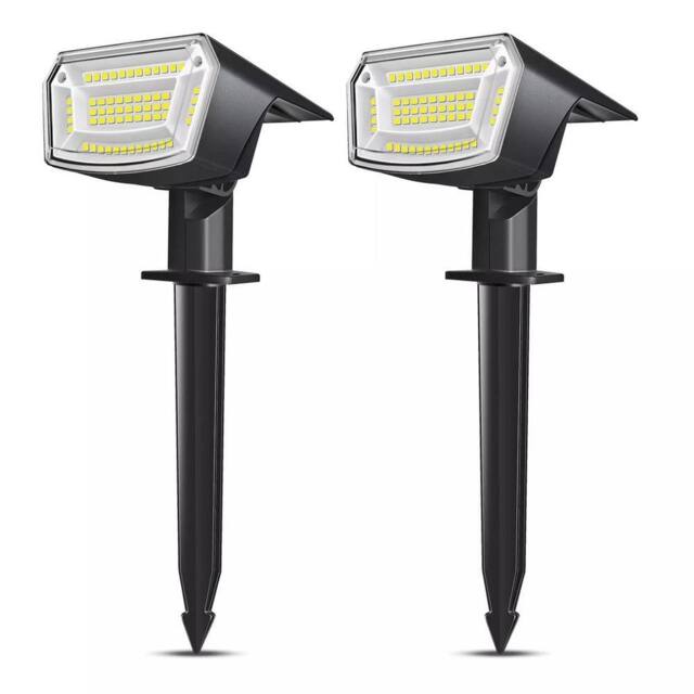 Havendro 2Pcs Solar Spot Lights 59 LED Garden Lawn Stake NEW in Black - image 1