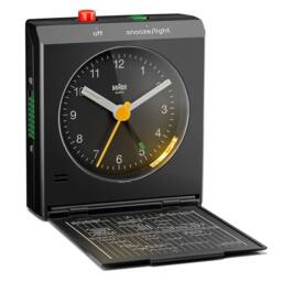 Braun Travel World Timer Analogue Clock in Black - thumbnail 3