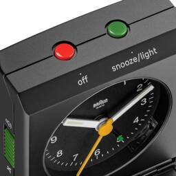 Braun Travel World Timer Analogue Clock in Black - thumbnail 2