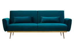 Orsina Functional Green Velvet Sofa Bed, Comfortable Pull Out Sofa Bed For Livingroom, Modern Style Sofa Bed - thumbnail 6
