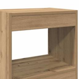 Berkfield Home Decorative Book Cabinet/Room Divider Artisan Oak 40x30x198 cm in Brown - Size: 40 x 30 x 198 cm - thumbnail 9