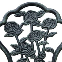 Wyld Haus Lafira 3 Piece Cast Aluminium Bistro Set in Antique Green - thumbnail 9