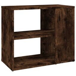 Berkfield Home Side Cabinet Smoked Oak 60x30x50 cm Engineered Wood in Brown - Size: 60 x 30 x 50 cm - thumbnail 2