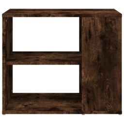 Berkfield Home Side Cabinet Smoked Oak 60x30x50 cm Engineered Wood in Brown - Size: 60 x 30 x 50 cm - thumbnail 3