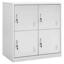 Berkfield Home Locker Cabinets 5 pcs Light Grey 90x45x92.5 cm Steel - thumbnail 1