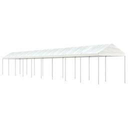 Berkfield Home Gazebo with Roof White 20.07x2.28x2.69 m Polyethylene - thumbnail 1