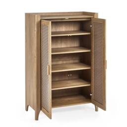 Cheshire Premium Melrose Shoe Cupboard in Oak in Light Oak - thumbnail 2