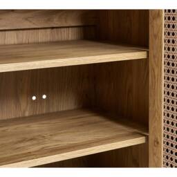 Cheshire Premium Melrose Shoe Cupboard in Oak in Light Oak - thumbnail 6
