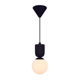 Nordlux Sadie Pendant Light Black Ceramic Dining Room E14 Mains 15cm
