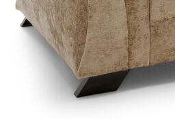 Abakus Direct Farrow Crushed Chenille Corner Sofa in Brown - thumbnail 6