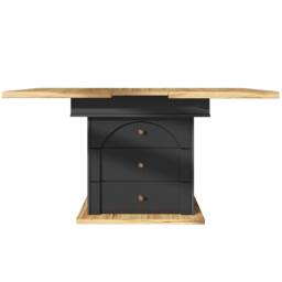 BTM Black Extendable Dining Table, 110 - 140×80cm, 4 - 6 Seats - thumbnail 9