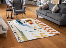 Benjamin Tate Design Art Deco Ship Designer Rug in Natural - Size: Large - thumbnail 2