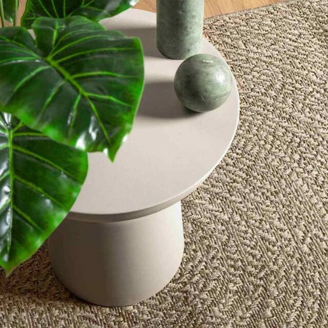 Berkfield Home Rug ZIZUR Beige 140x200 cm Jute Look Indoor & Outdoor - Size: Medium - image 1