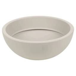 NESTLUNE Set of 1 40cm Round Flower Pot Planter Plastic Garden in Taupe - thumbnail 1